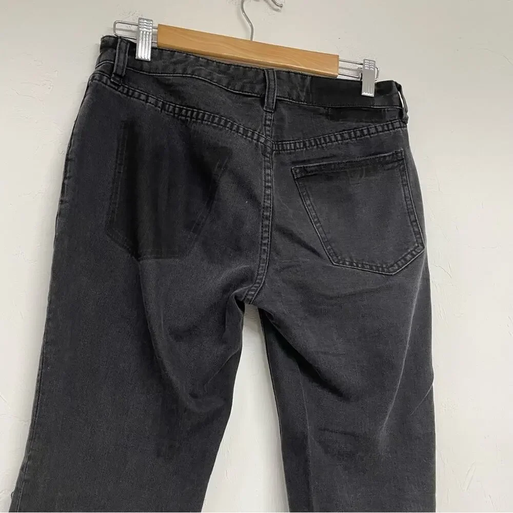 BDG Urban Outfitters Black Distressed Slim Boyfriend Low Rise Womens Jeans 26
